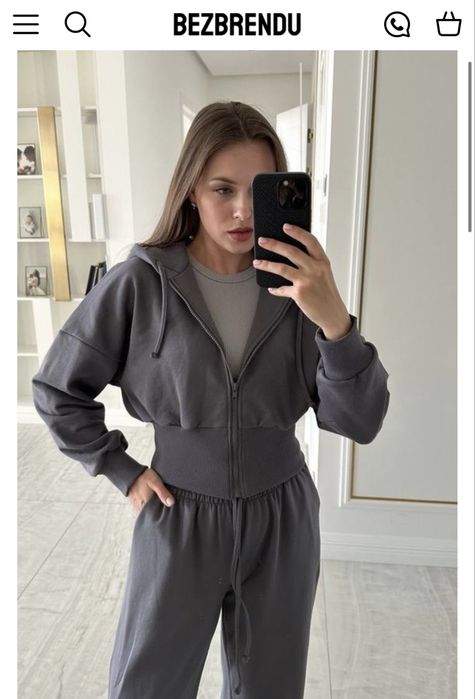 Костюм графіт з прямими штанами S