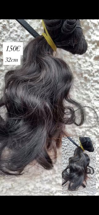 postiços e cabelos indianos disponíveis