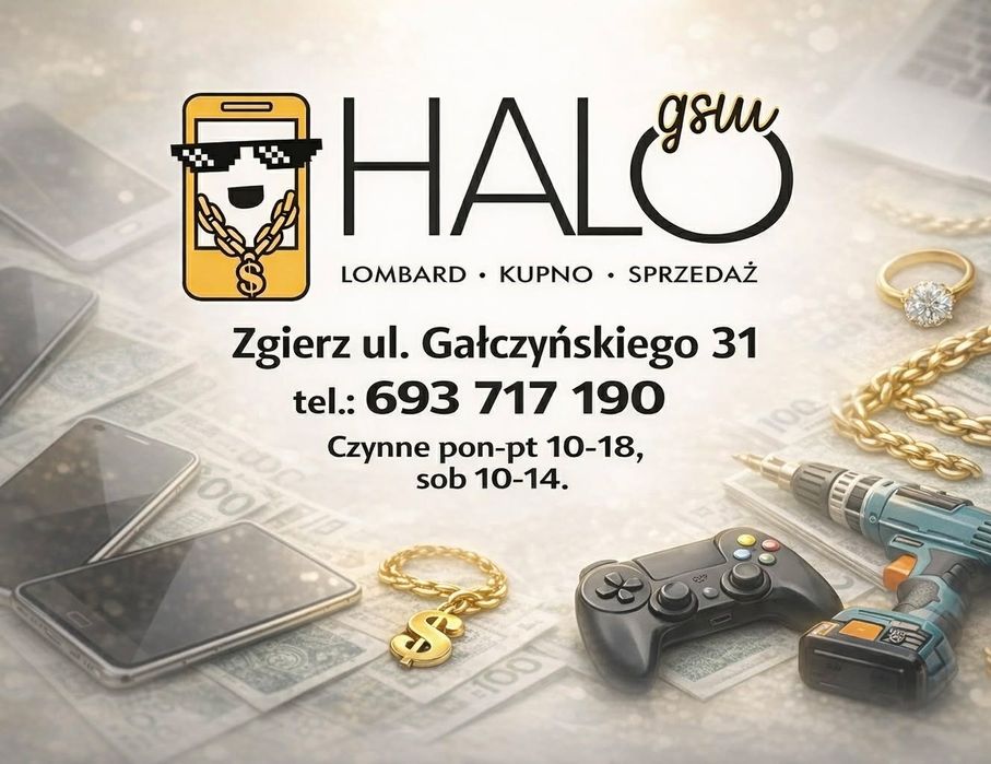 Piękne złote kolczyki pr.585 od Halogsm Zgierz.