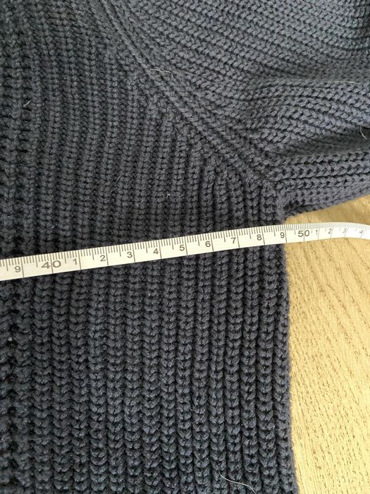 Jules M męski sweter granatowy ciepły  zima Vintage półgolf