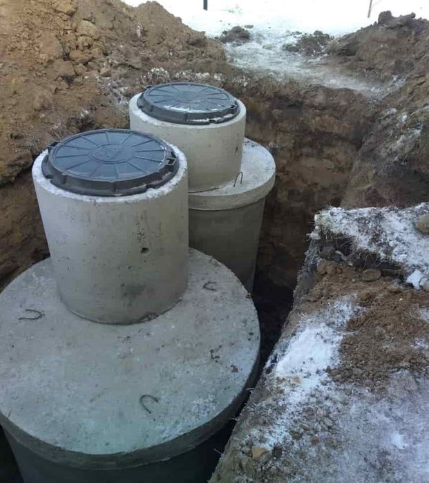 Канализация из бетонных колец септик - КВ500 гарантия на все работы