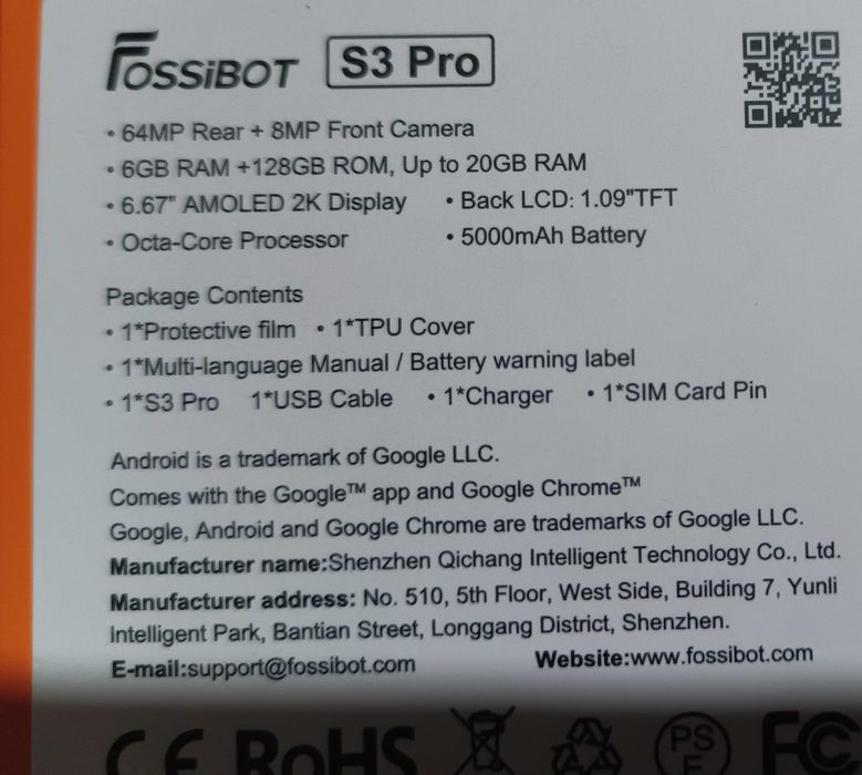FOSSiBOT S3 Pro (6/128)