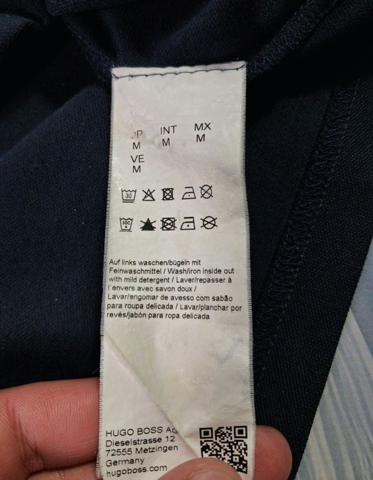 Поло Hugo Boss синего цвета футболка майка
