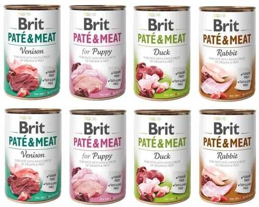 Brit 4 pyszne smaki !!! karma mokra puszki - 3,2kg. pycha !!