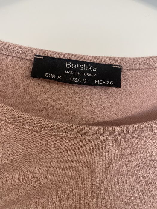 Bershka bluzka z długim rękawem marszczenia