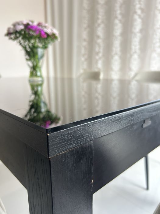 Mesa de jantar IKEA extensível + tampo de acrílico
