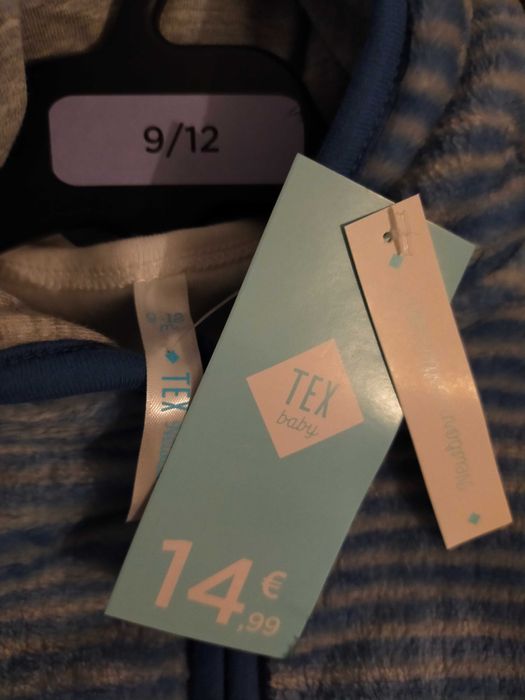 Conjunto 3 peças 9-12 meses