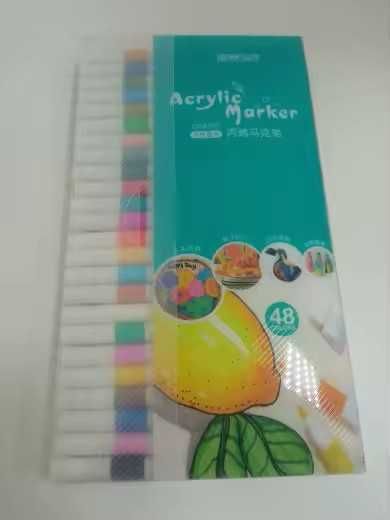 Markery akrylowe 48 szt. nowe