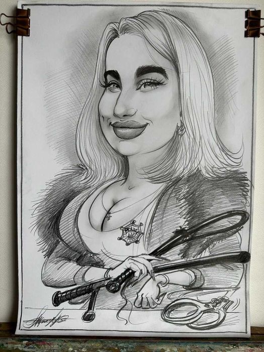 Шарж по фото! Портрет у подарунок! Шарж на свято!