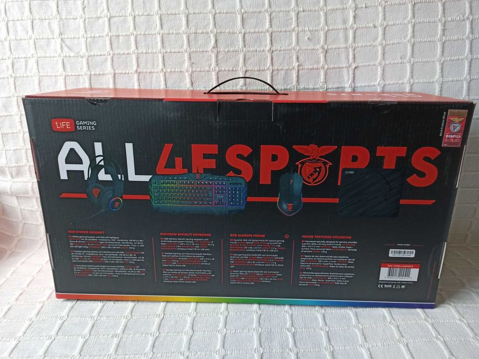 Benfica Gaming Set – Novo e Selado (Official Merchandise)