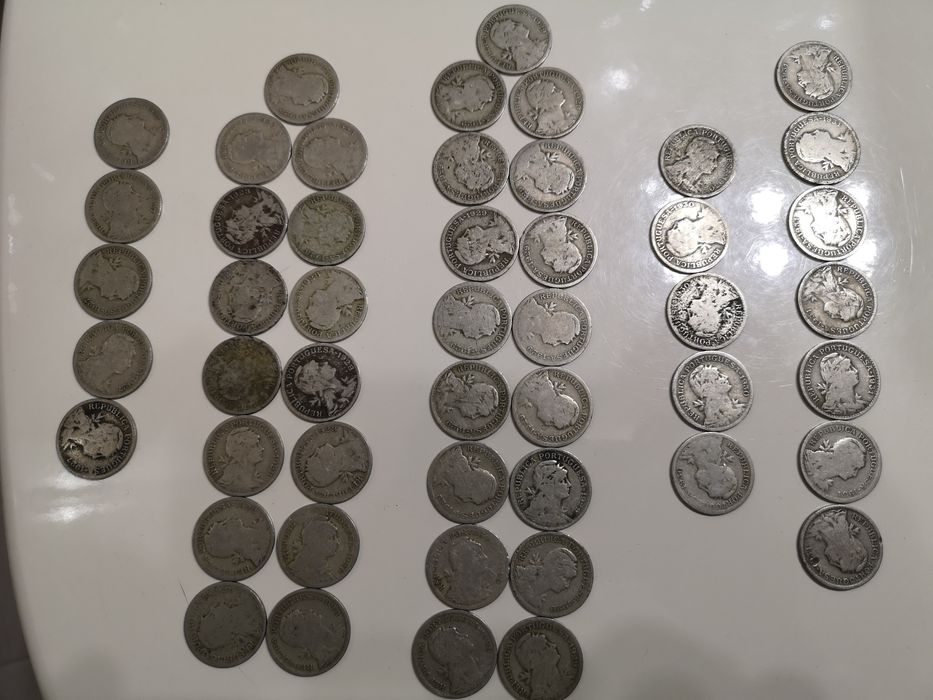 Moedas antigas 50 centavos