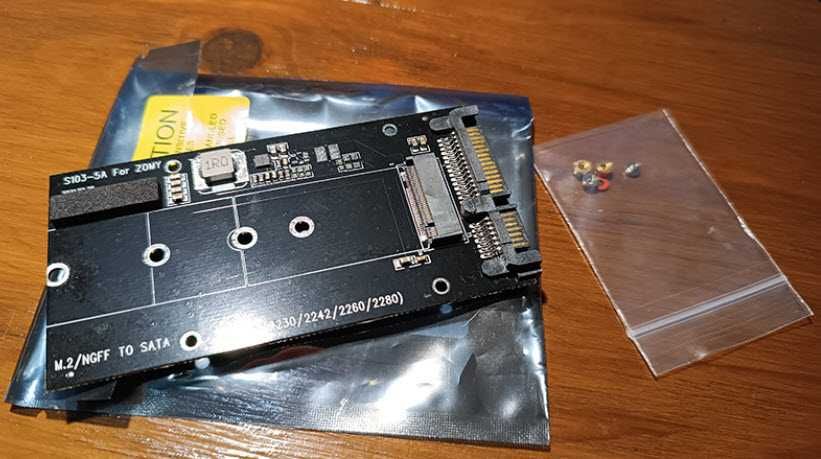 Adaptador ssd m.2 para sata