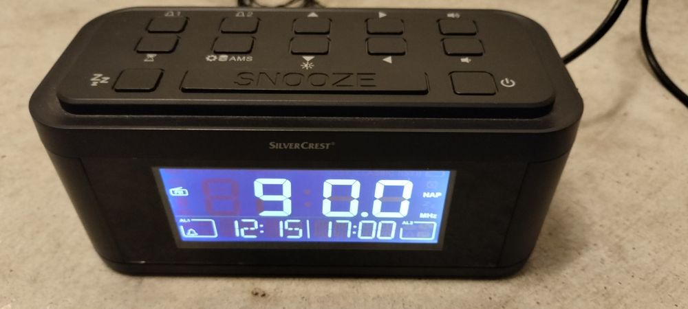 Radio despertador Silvercrest.
