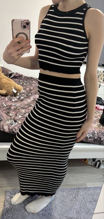 Komplet damski w paski