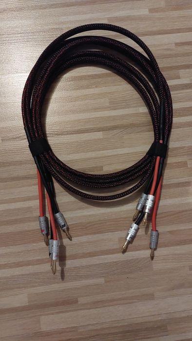 Kable głośnikowe audio  2x4mm/2x2m