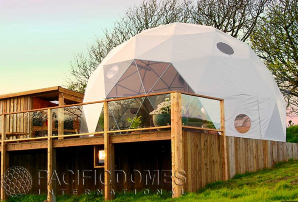 OKAZJA NOWA Całoroczna kopuła geodezyjna Pacific Domes z ociepleniem