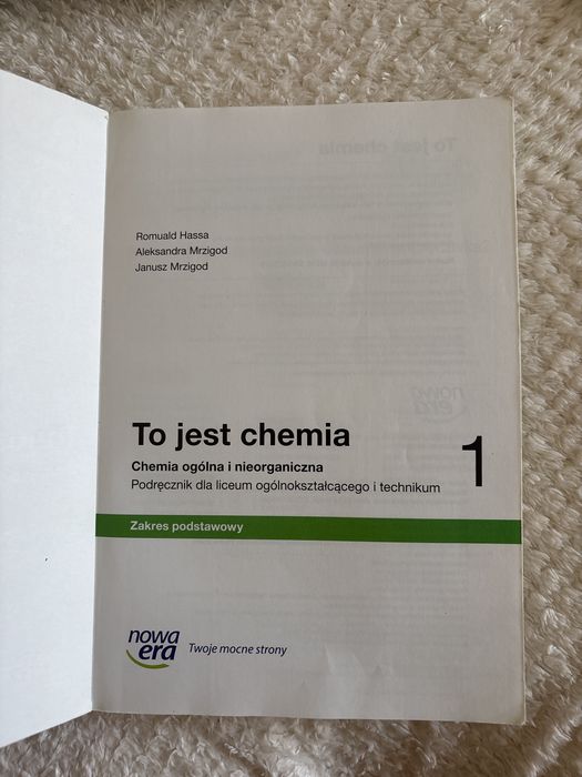 Podręcznik To jest chemia 1