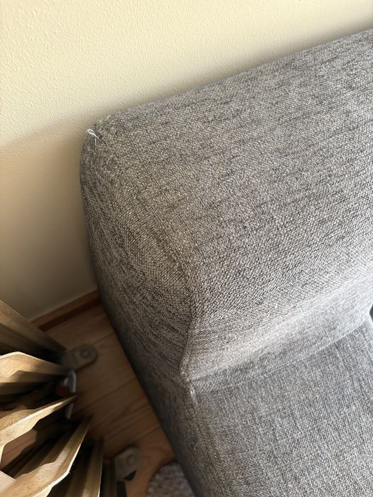 Sofá de 3 lugares cinzento escuro com módulo para chaise longue – 230 cm