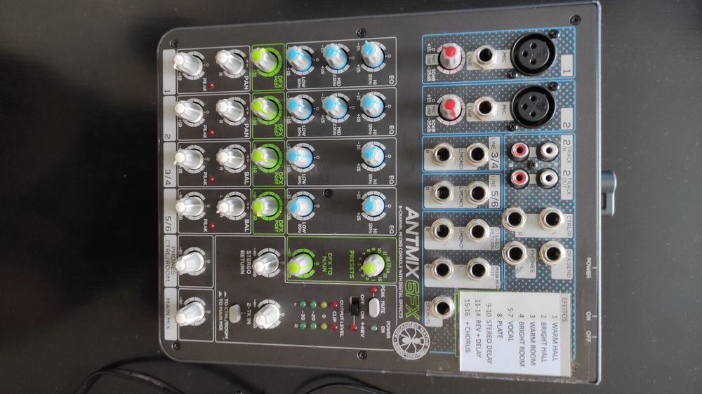 Mesa mistura Antmix 6fx