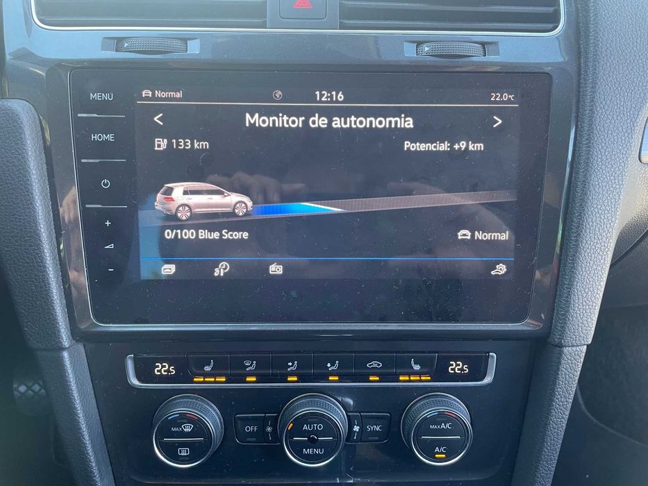 Volkwagen e-Golf, 2018, 36kWh, elétrico, só 53.000kms