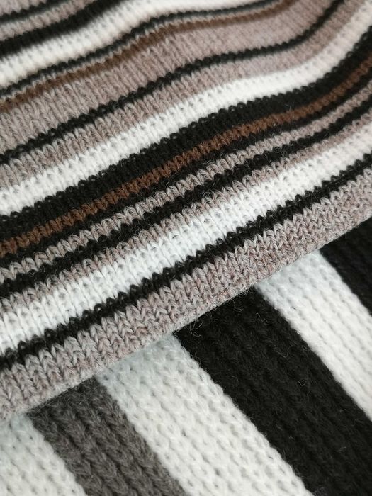 Komplet chłopięcy: czapka i szalik z frędzlami r.54-56