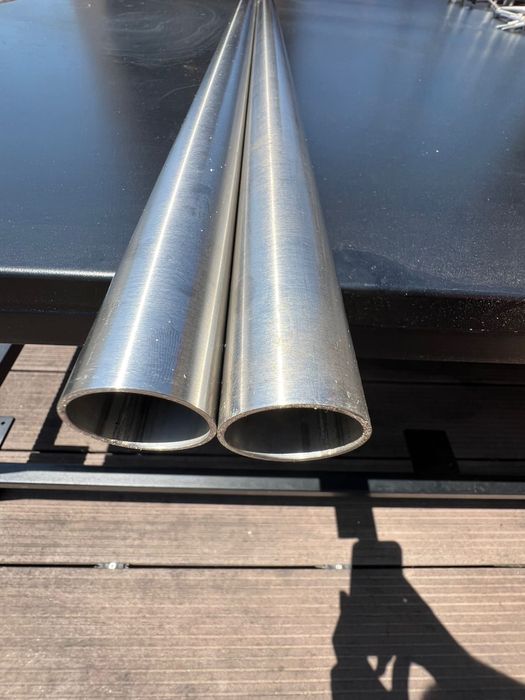 Par de varão para cortinas- Inox 170cm