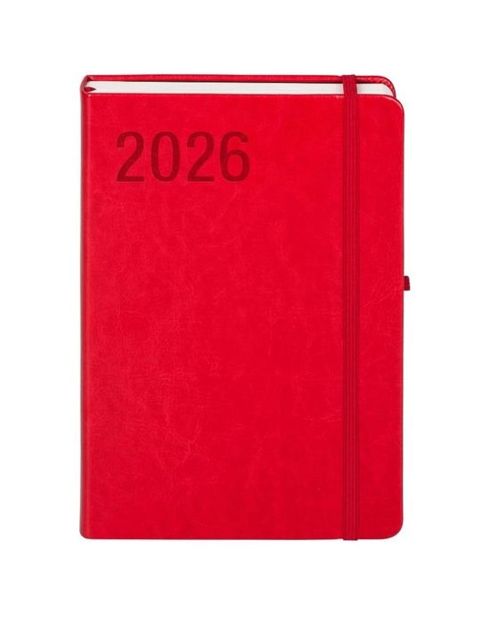 Kalendarz 2026 A5 Formalizm czerwony DNS Antra Rok wydania: 2025,