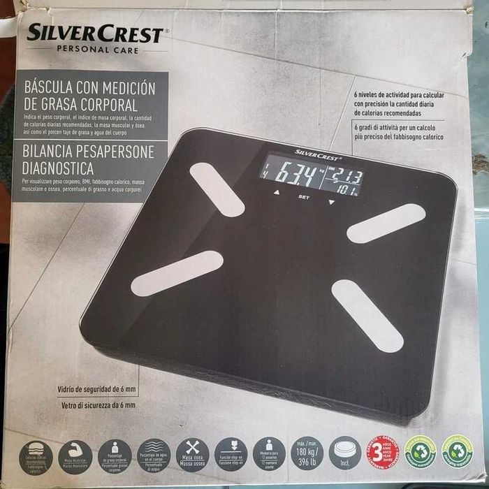 Balança de diagnóstico SilverCrest pilhas incluída