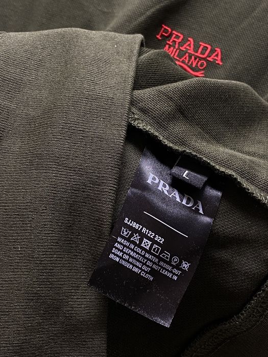 Prada Cotton Sweatshirt Army Ami Khaki