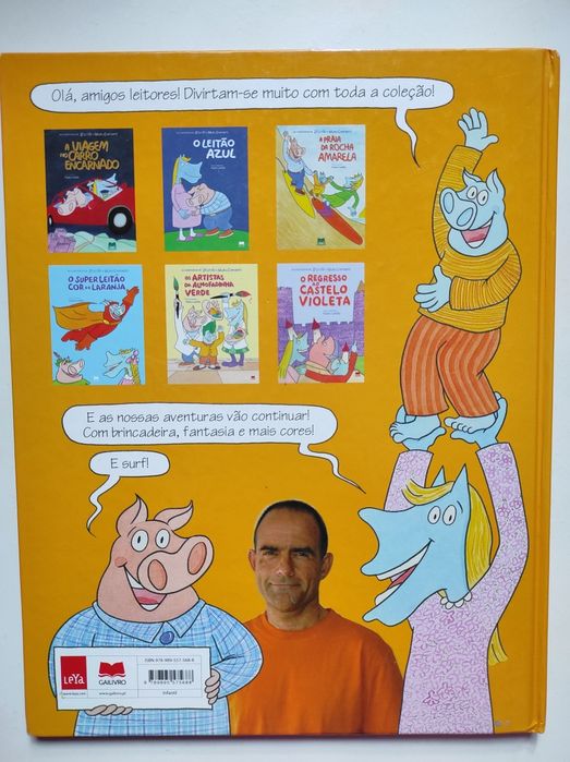 Livro "O Super Leitão Cor de Laranja" de Pedro Leitão