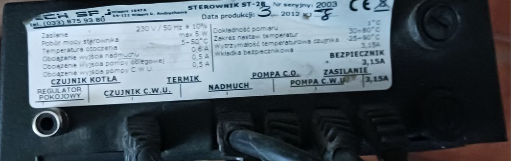 Sterownik do kotła/pieca TECH ST-28