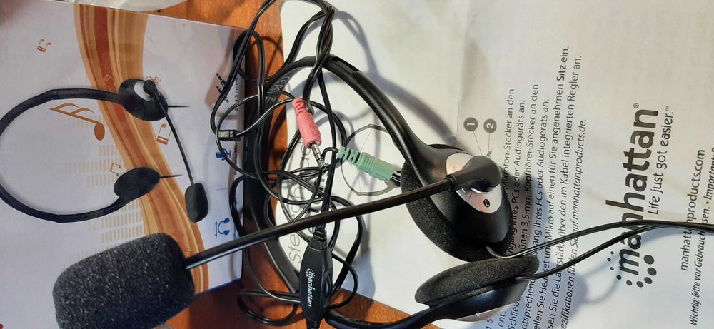 Навушники Manhattan Stereoheadset новые