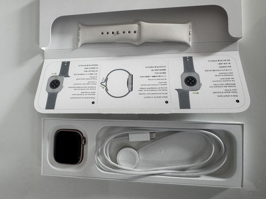 Apple watch series 10 42mm różowe złoto jak nowy