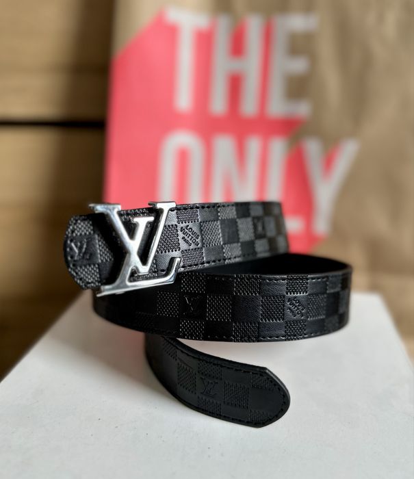 Pasek Męski Louis Vuitton – Czarny Damier Infini / Graphite  Premium