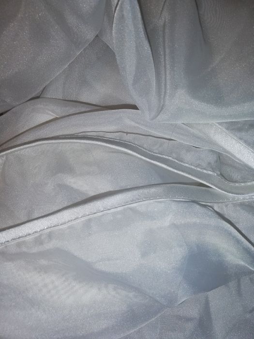 Bardzo duża biała firana