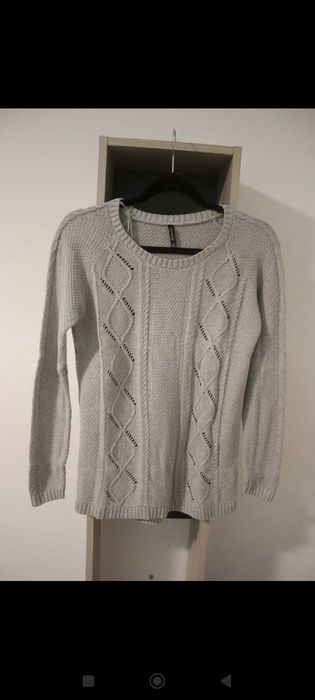 Camisola malha cinza