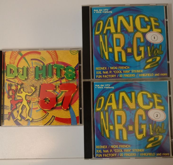 3 płyty CD 2 x Dance N-R-G i DJ Hits 57