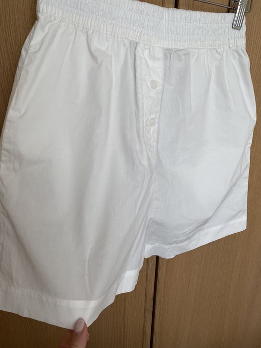 Szorty H&M białe XS 34 nowe z metką piżamowe basic