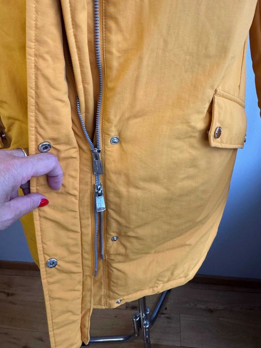Bardzo ciepła kurtka płaszcz puchowy z kapturem TOMMY HILFIGER XXL  44