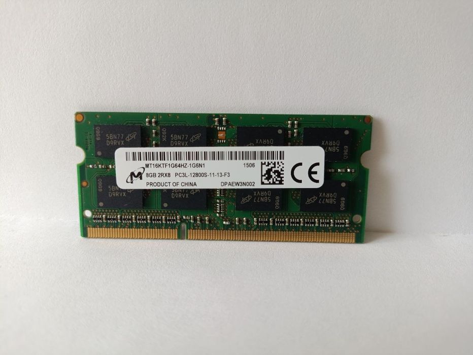 So-dimm оперативна память до ноутбука 8 гб ддр3 / 8 gb PC3-12800 DDR3-1600 Mhz