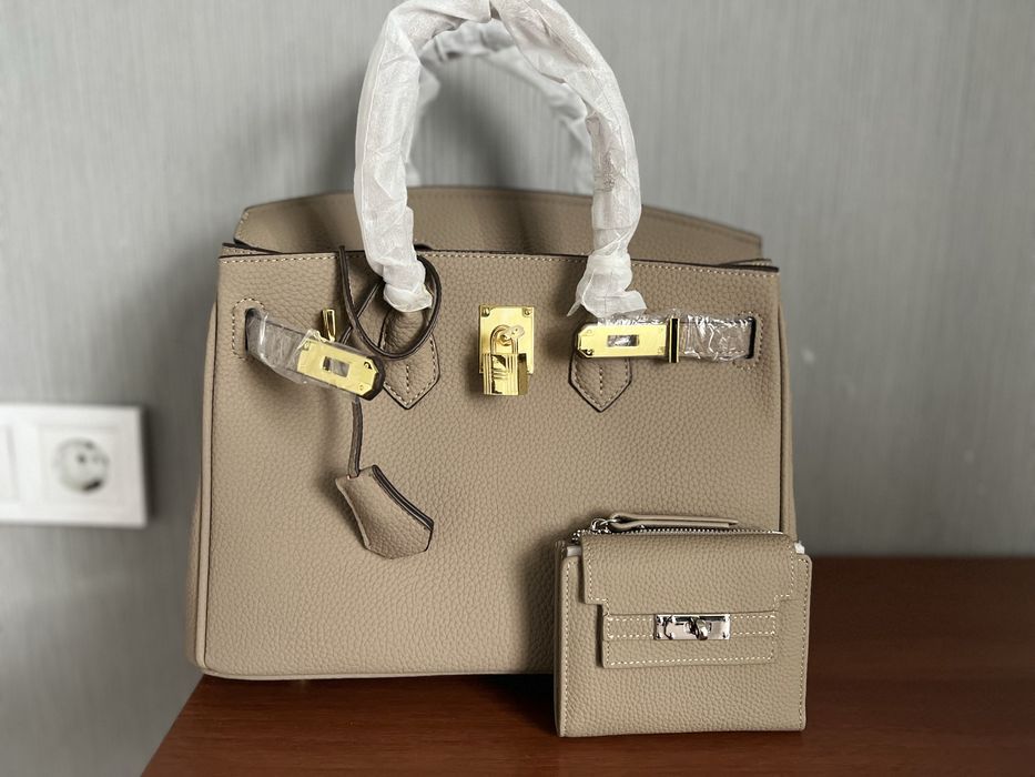 Сумка Hermes бежевий колір 30 сантиметрів