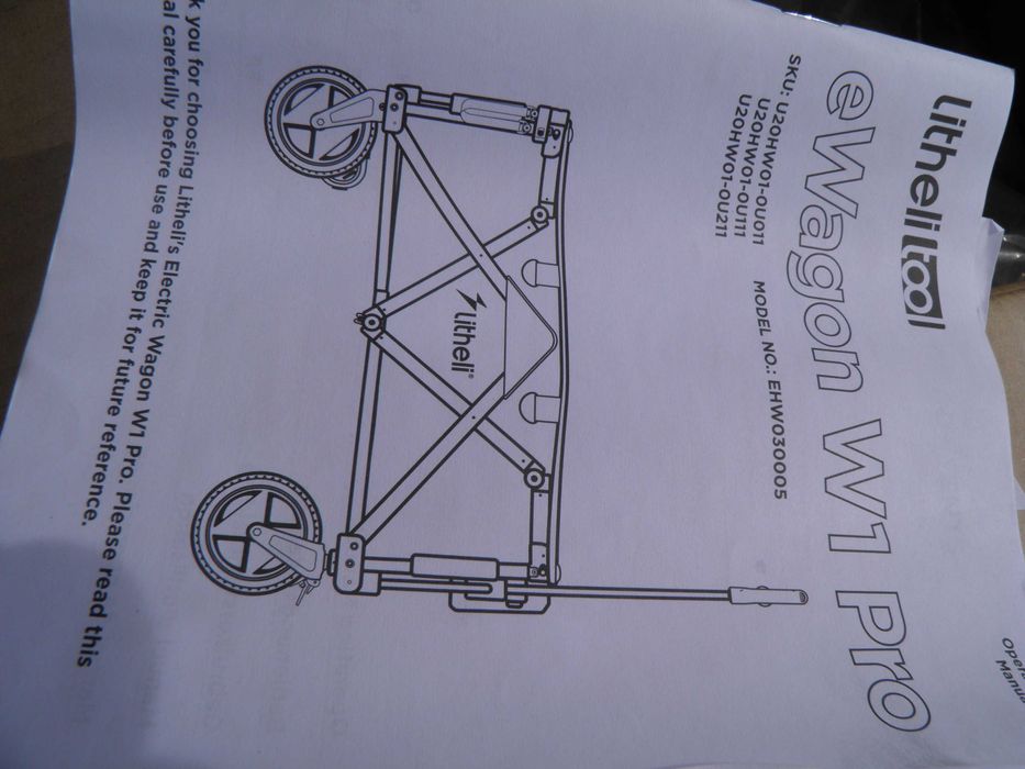 wózek turystyczny ewagon W1 pro firmy litheli