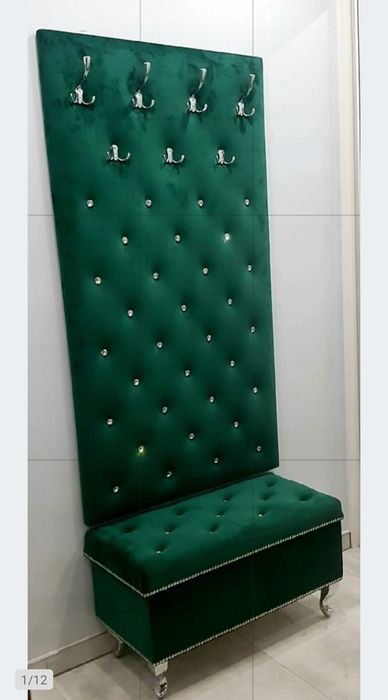 Zestaw Wieszak Pufa Tapicerowana 175cm