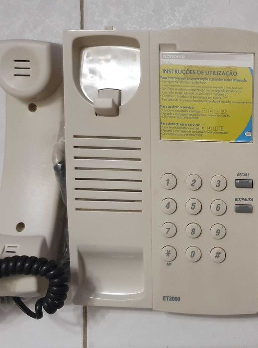 Telefone vintage fixo, Elotécnico ET2000 - 1999