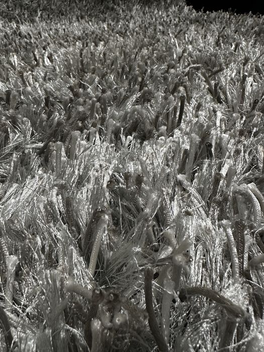 Carpetes pelo Alto Branco/Cinza