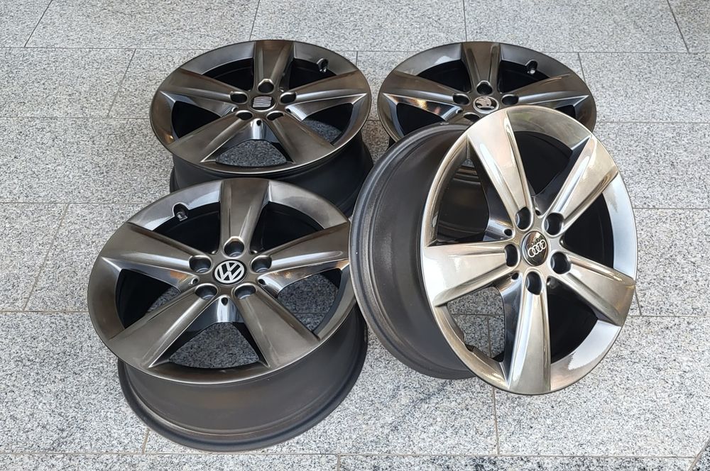 Alufelgi 17 5x112 VW touran golf Audi a3 a4 Seat leon Skoda #16