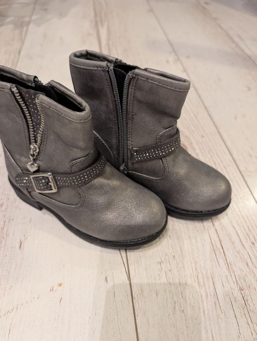 Nowe  buty zimowe botki szare z  cyrkoniami  rozm 26 Cool club