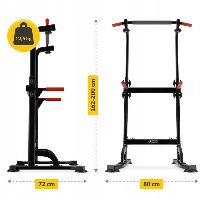 Силова станція 4FIZJO до 150 кг•Турнік для підтягувань•брусья