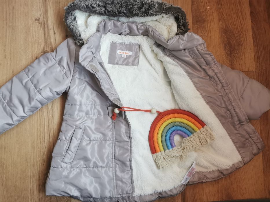 Zimowa księżniczka! Ciepła kurteczka 98