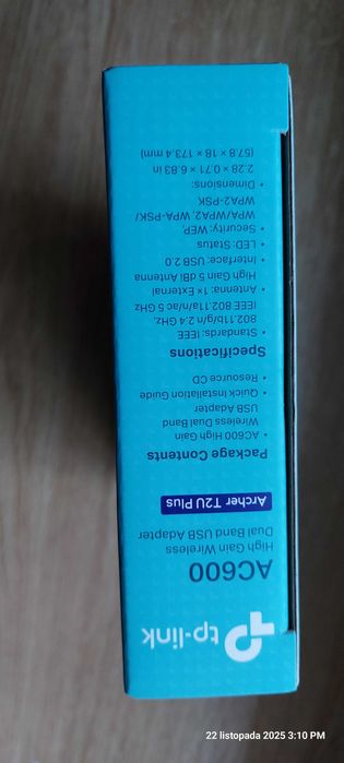 Karta sieciowa USB WiFi TP-Link Archer T2U Plus